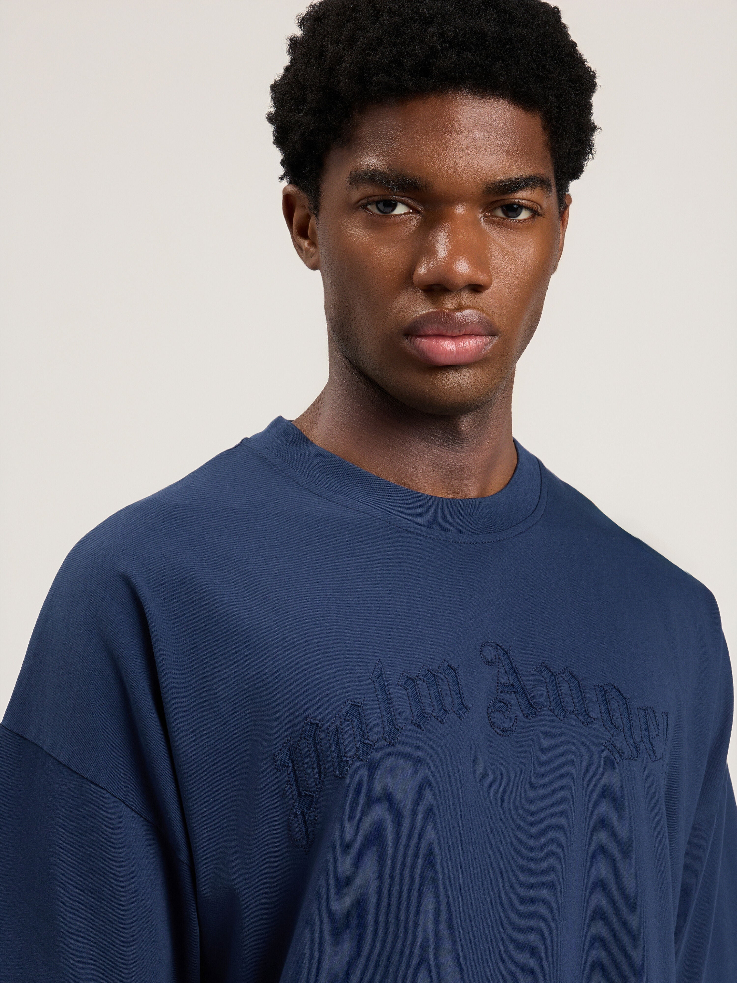 Curved Logo Loose Double T-Shirt