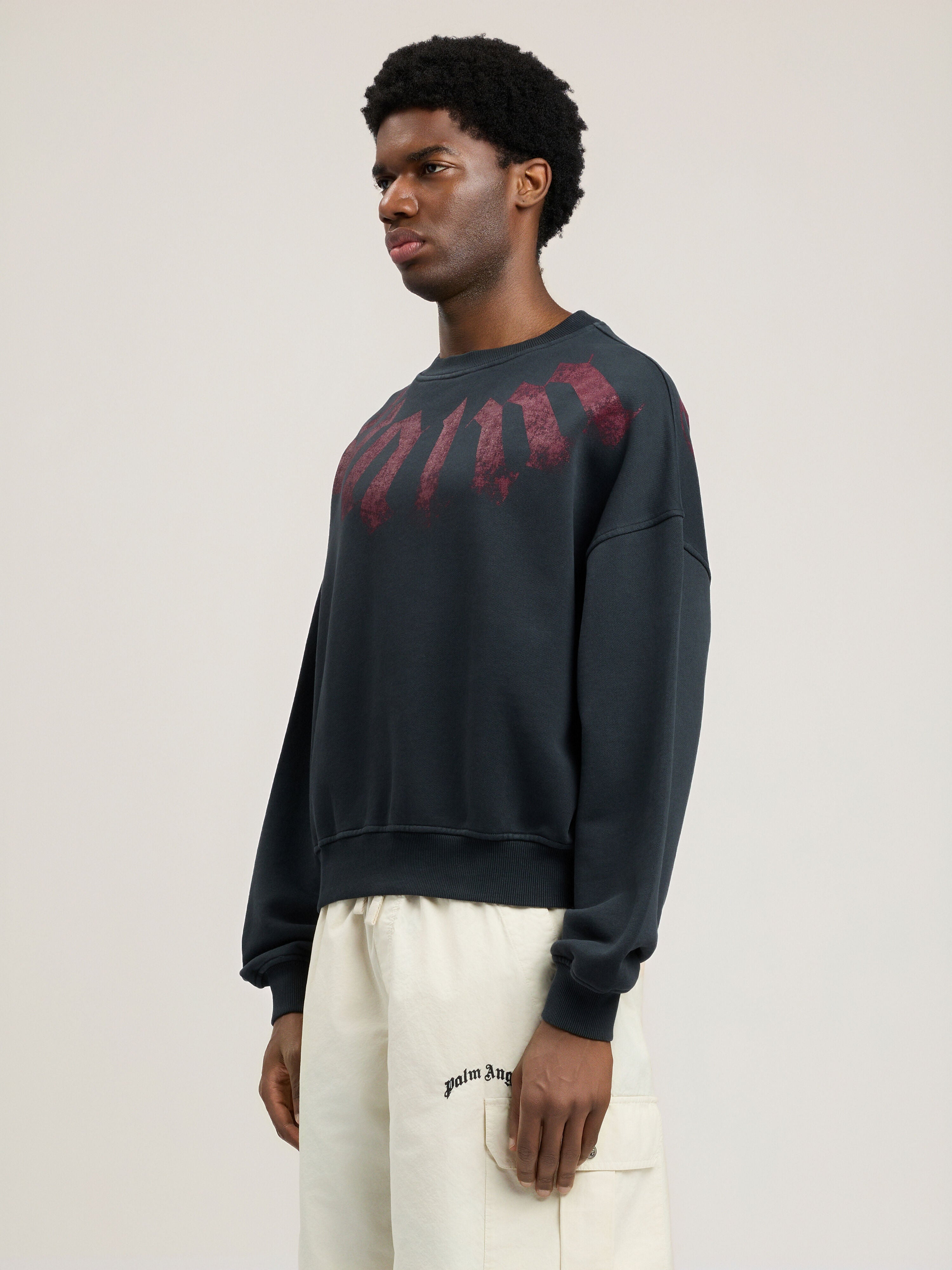 Big Neck Logo Loose Sweatshirt