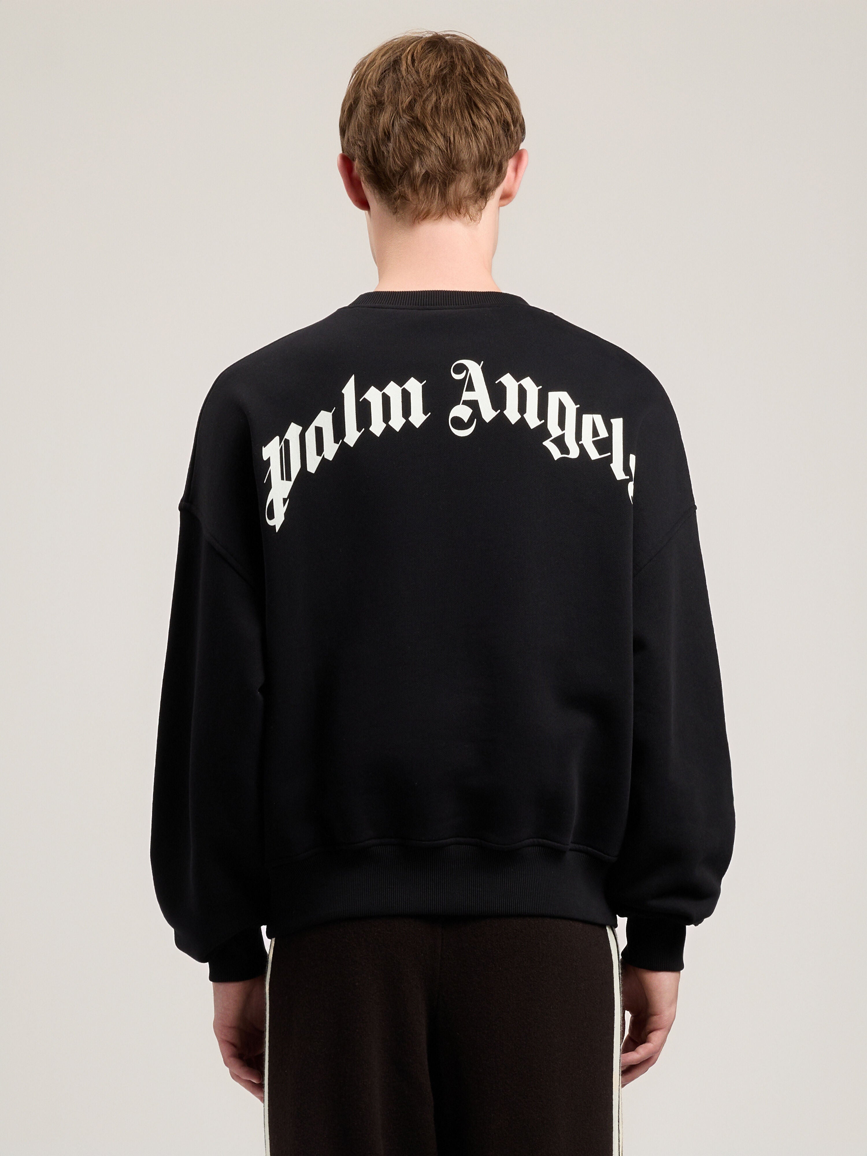 Back Curved Logo Loose Sweatshirt
