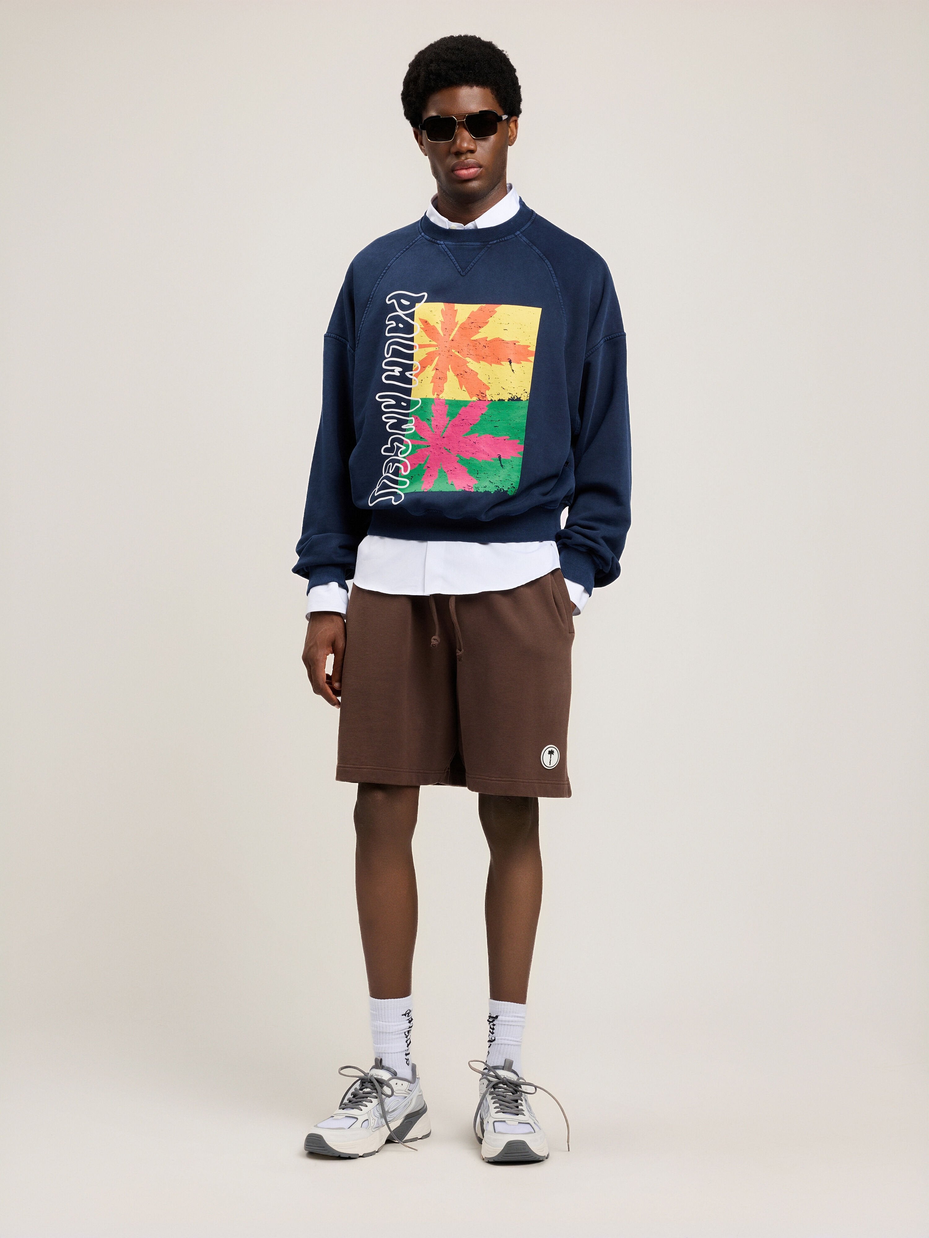 Palm Leaf Reglan Loose Sweatshirt