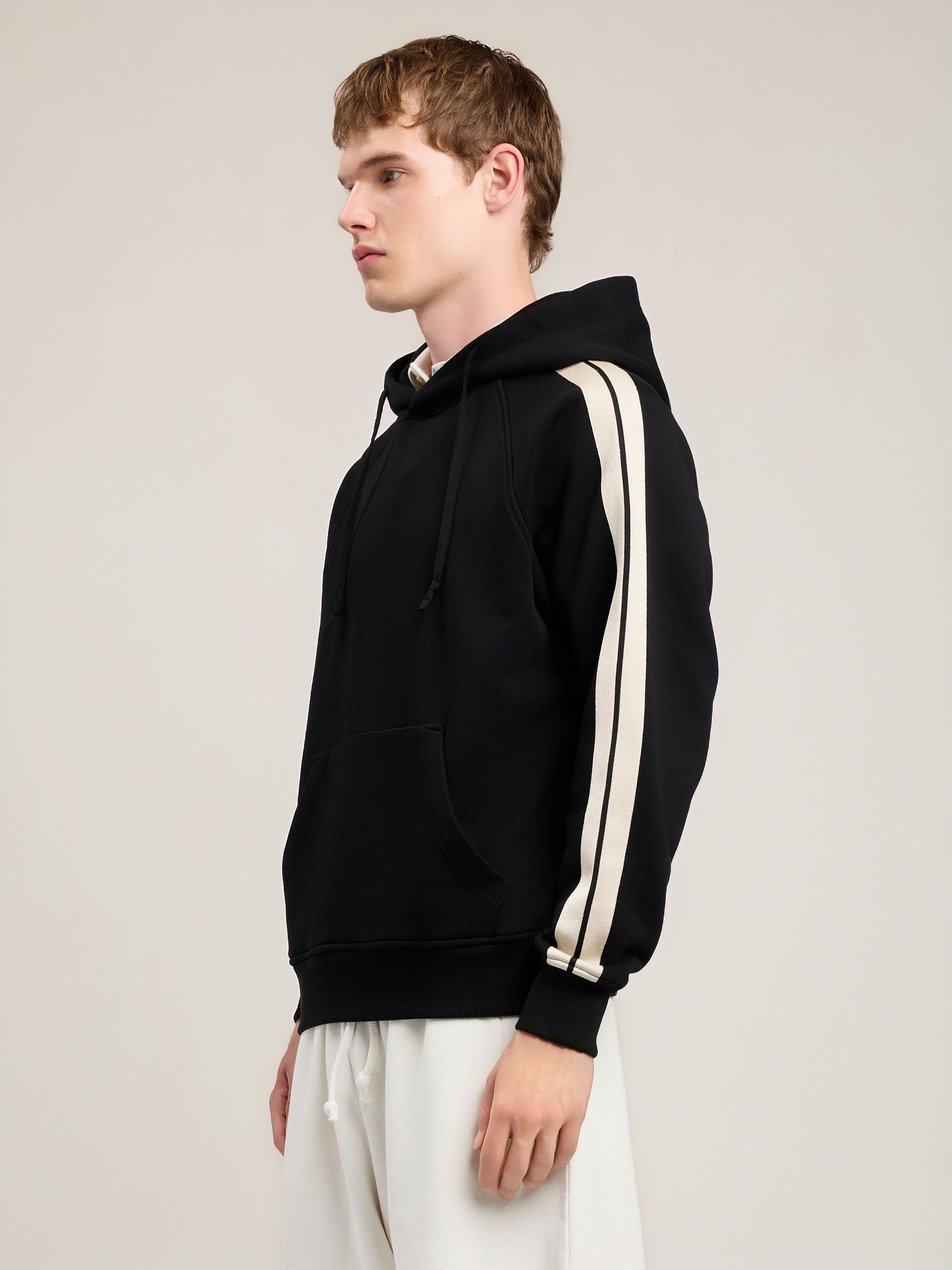 Back Curved Logo Track Hoodie