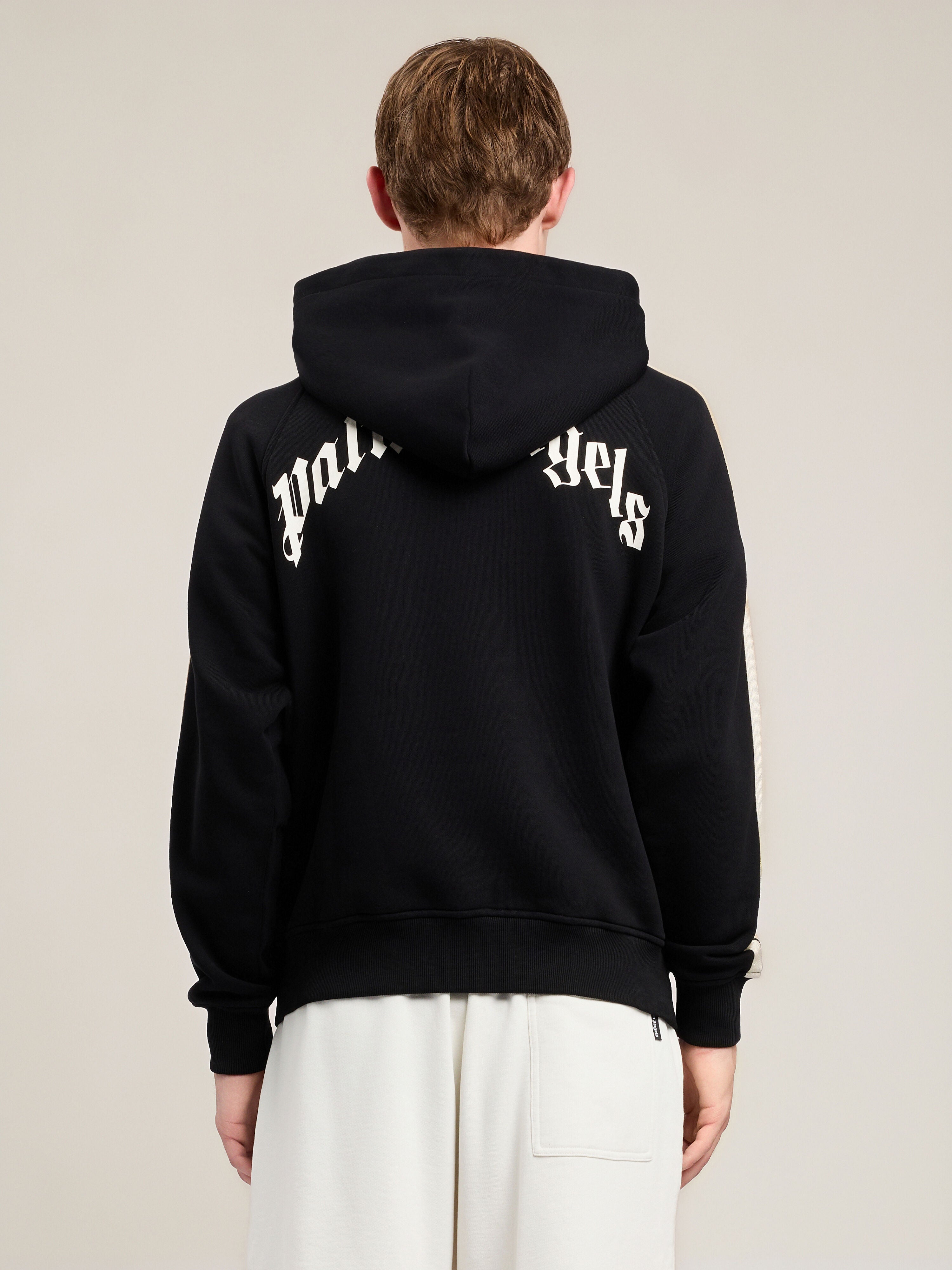 Back Curved Logo Track Hoodie